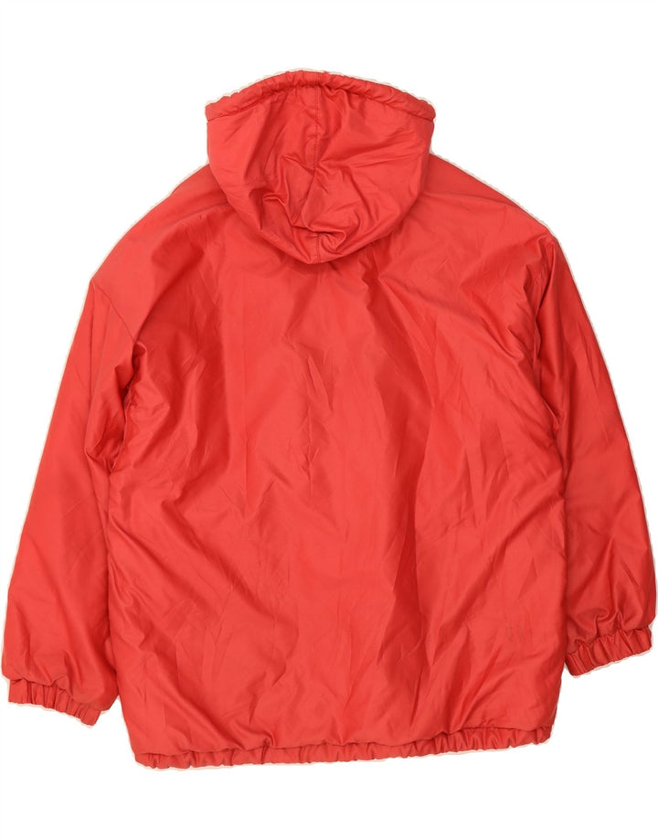 BELFE & BELFE Womens Hooded Windbreaker Jacket IT 44 Medium Red Polyester Vintage Belfe & Belfe and Second-Hand Belfe & Belfe from Messina Hembry 