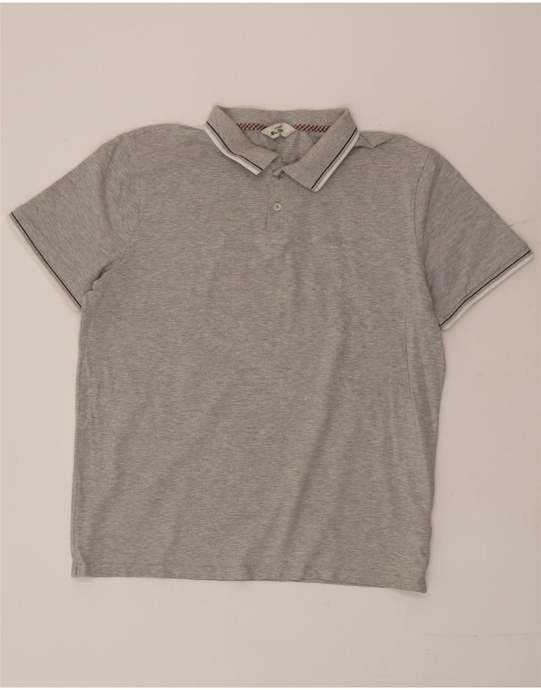 Tricou polo pentru bărbați Ben Sherman, mare, gri, bumbac