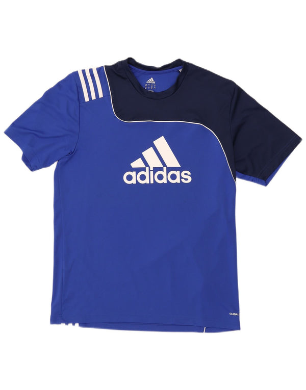 Tricou cu grafic Climalite Adidas pentru bărbați Top UK 42/44 Large Blue Colorblock
