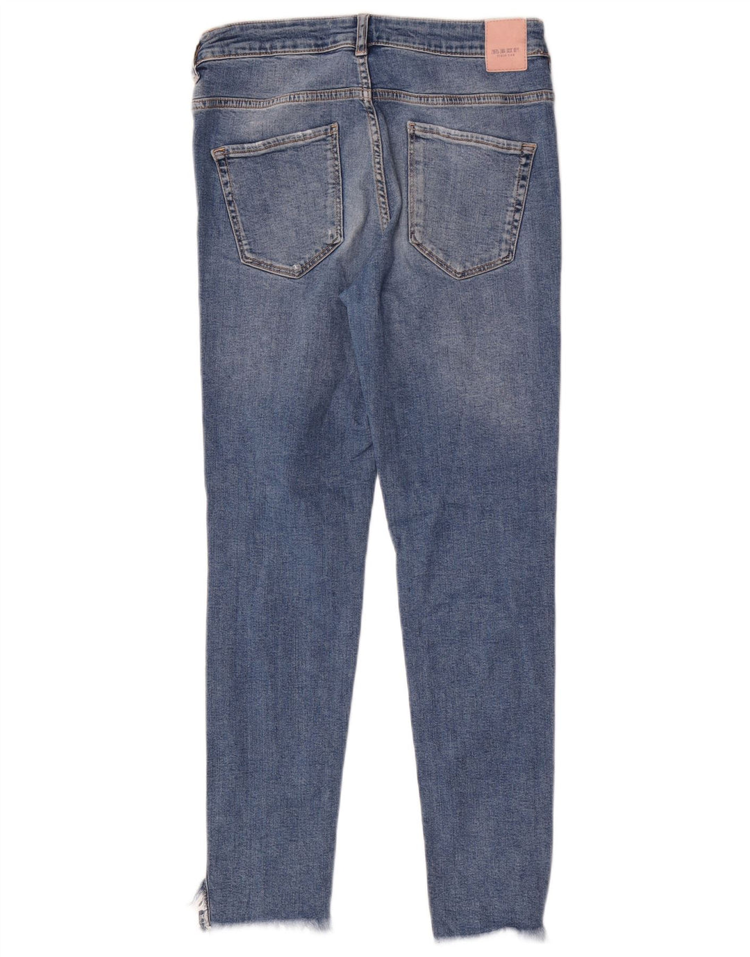 Blugi skinny distressed pentru femei Zara EU 40 Medium W30 L27 Albastru