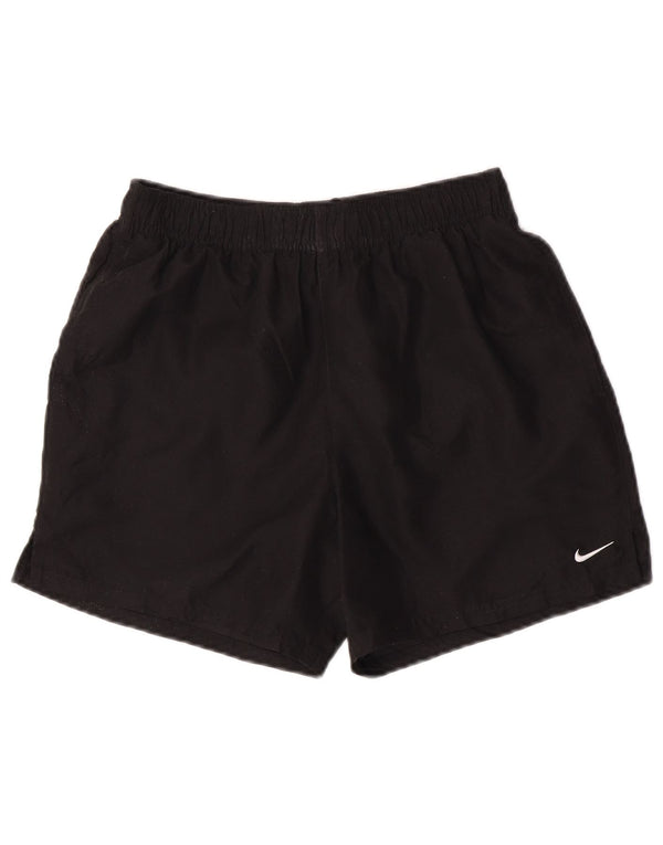 Pantaloni scurți sport Nike pentru bărbați, poliester mediu negru
