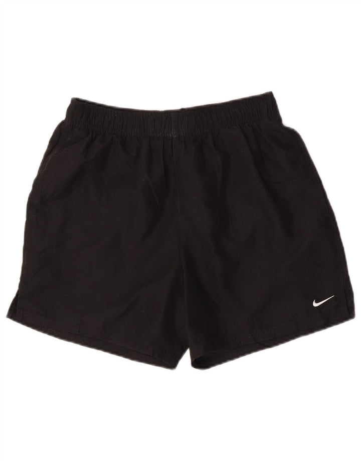 Pantaloni scurți sport Nike pentru bărbați, poliester mediu negru