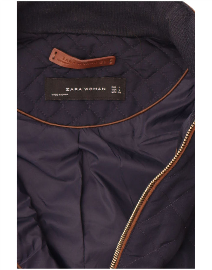 Gilet matlasat pentru femei Zara UK 16, mare, bleumarin
