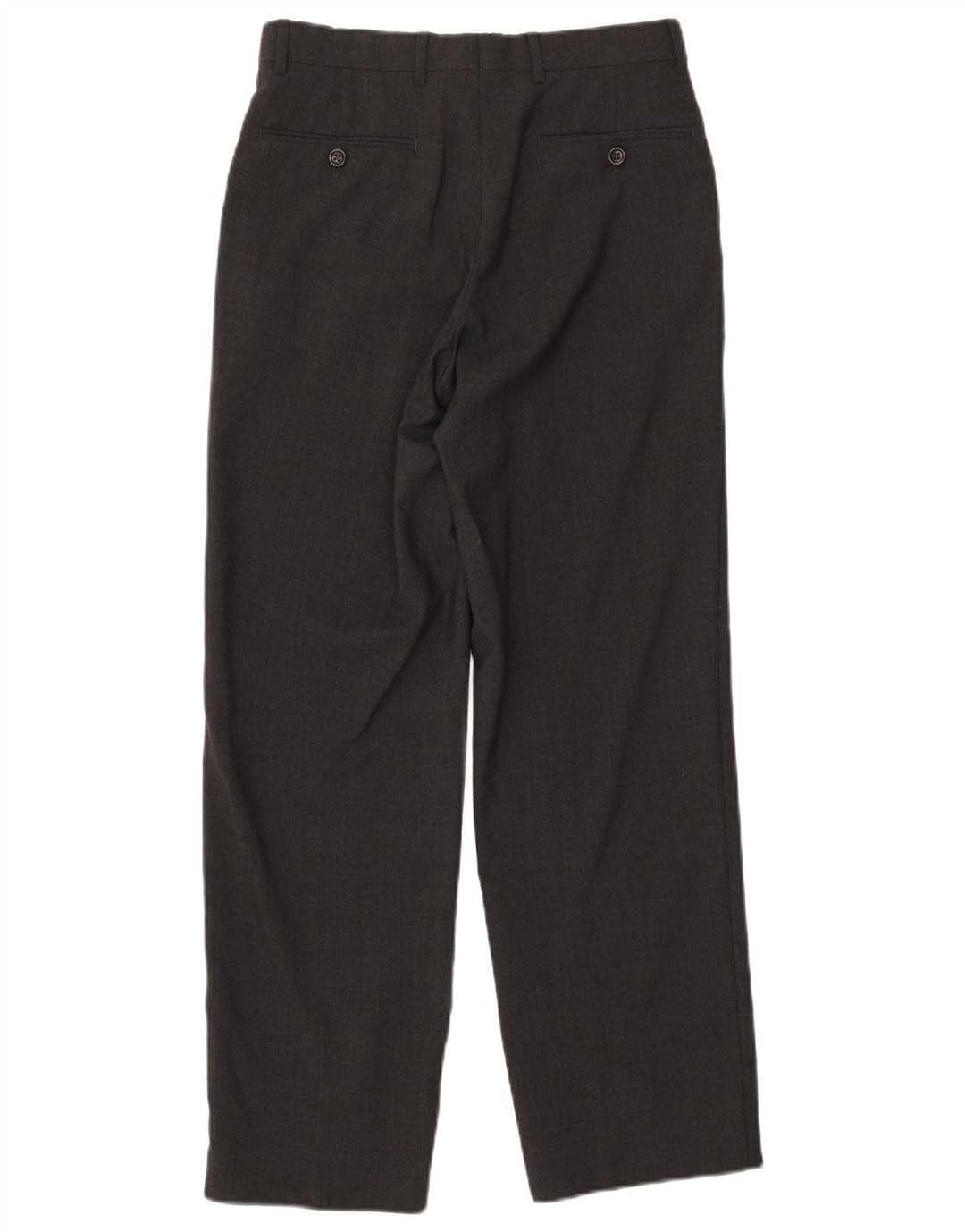 ARMANI Pantaloni Chino Drepți Bărbați IT 44 XS W29 L30 Gri Lână