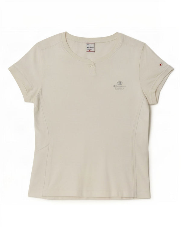 Tricou Champion Womens Heritage Classics Top UK 14 Large White Bumbac