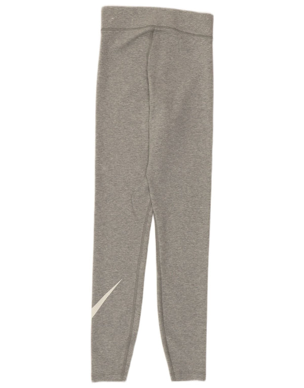 Leggings grafic Nike pentru femei UK 4 XS bumbac gri