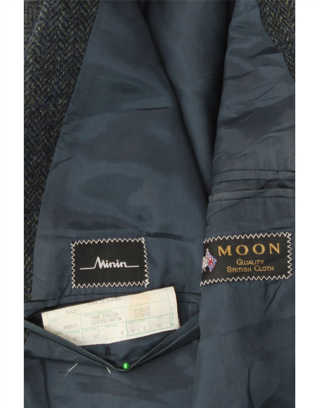 Jachetă pentru bărbați VINTAGE cu 3 nasturi, IT 50, mare, albastru marin