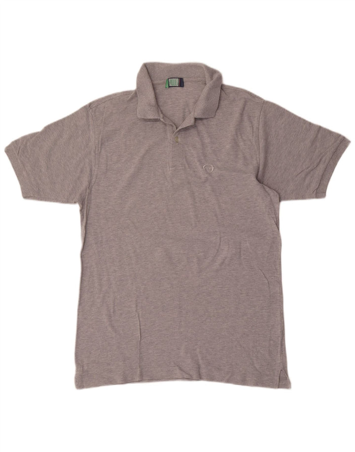 Tricou polo Sergio Tacchini pentru bărbați IT 52 mare bumbac gri