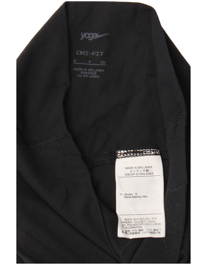 Leggings Dri Fit NIKE pentru femei UK 8 Small Nylon negru