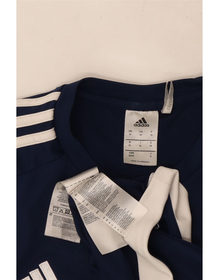 Tricou ADIDAS Climalite pentru bărbați Top Mediu Bleumarin Poliester Colorblock