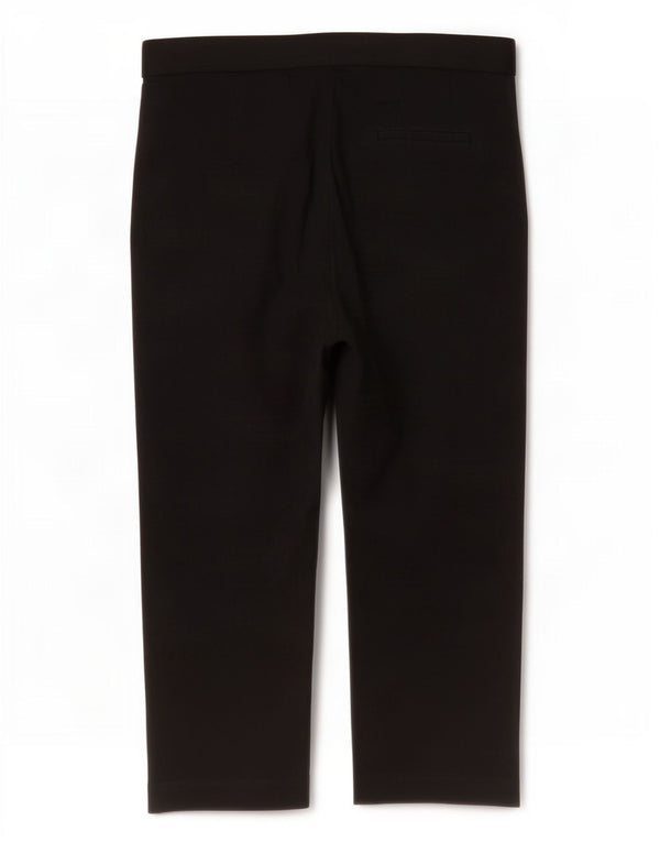 Marks & Spencer Womens Capri Trousers UK 12 Medium W32 L21 Black Cotton