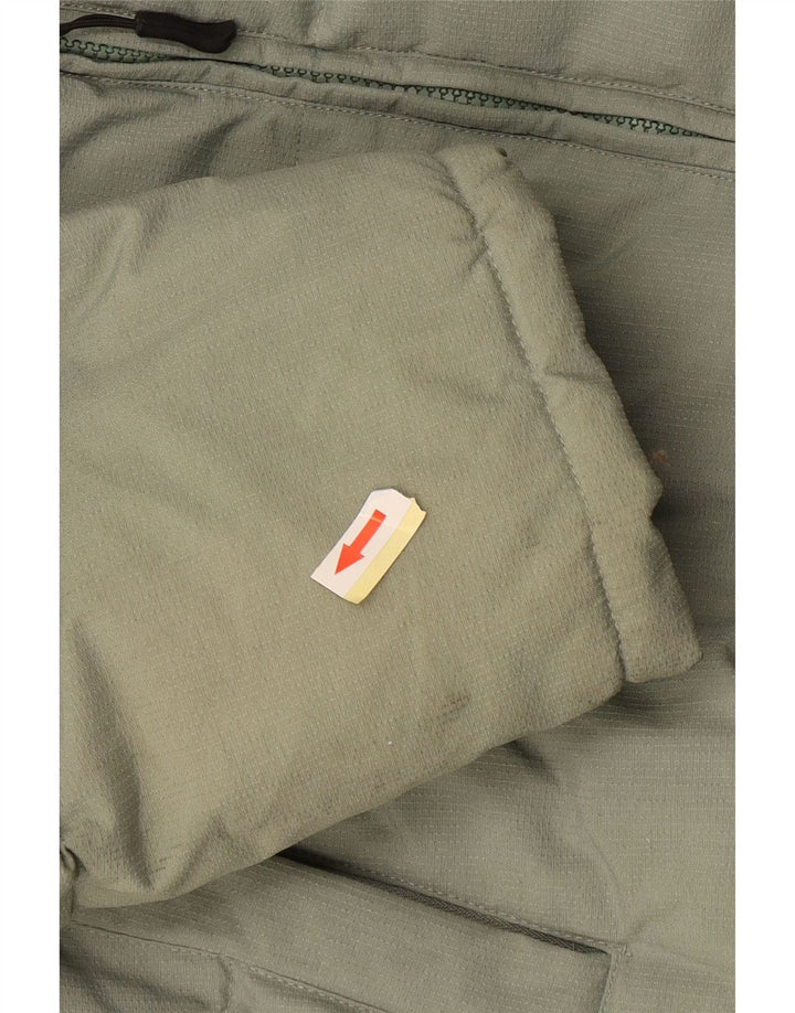 Jachetă căptușită cu glugă Fila pentru bărbați UK 44 2XL Verde Colorblock