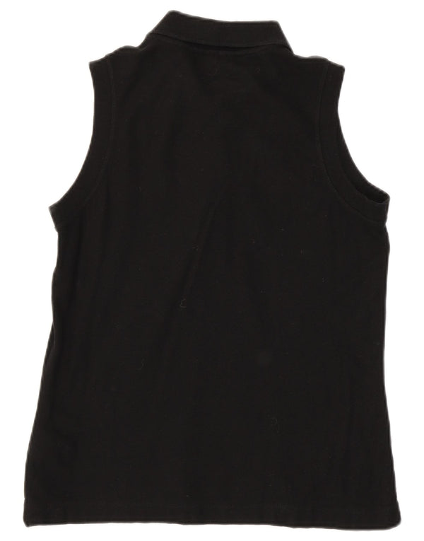 Tricou Polo Fara Maneci Fete Fila 15-16 Ani XL Bumbac Negru