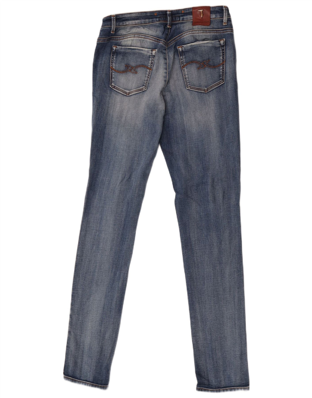 Trussardi blugi skinny distressed pentru femei W29 L32 albastru