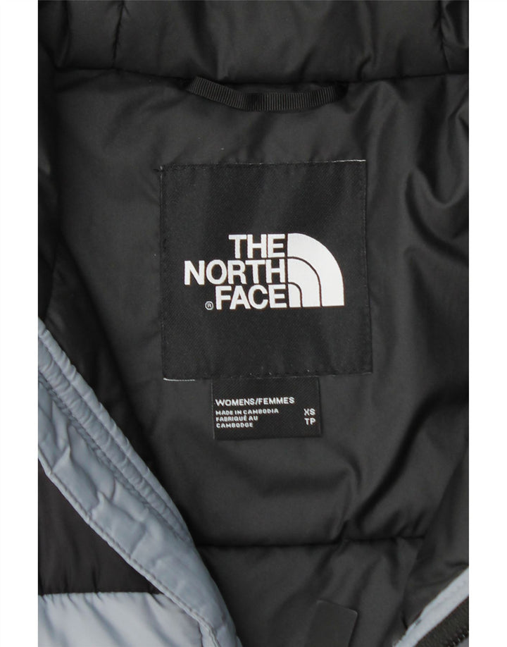 Jachetă căptușită cu glugă pentru femei THE NORTH FACE UK 6 XS nailon color blocuri gri