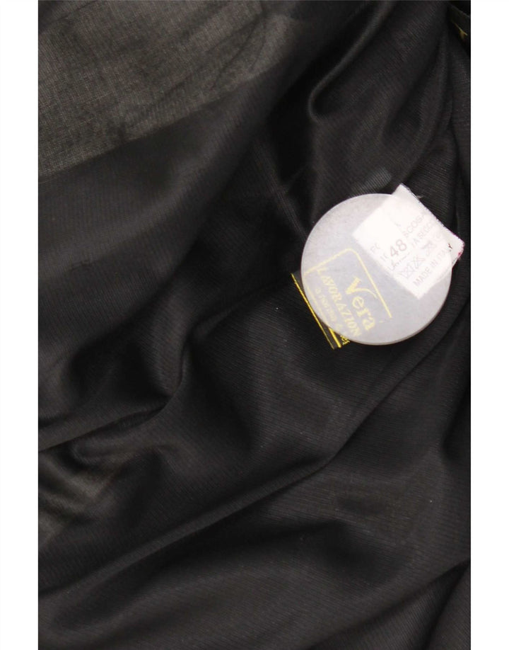 Palton din piele vintage pentru femei IT 48 XL negru