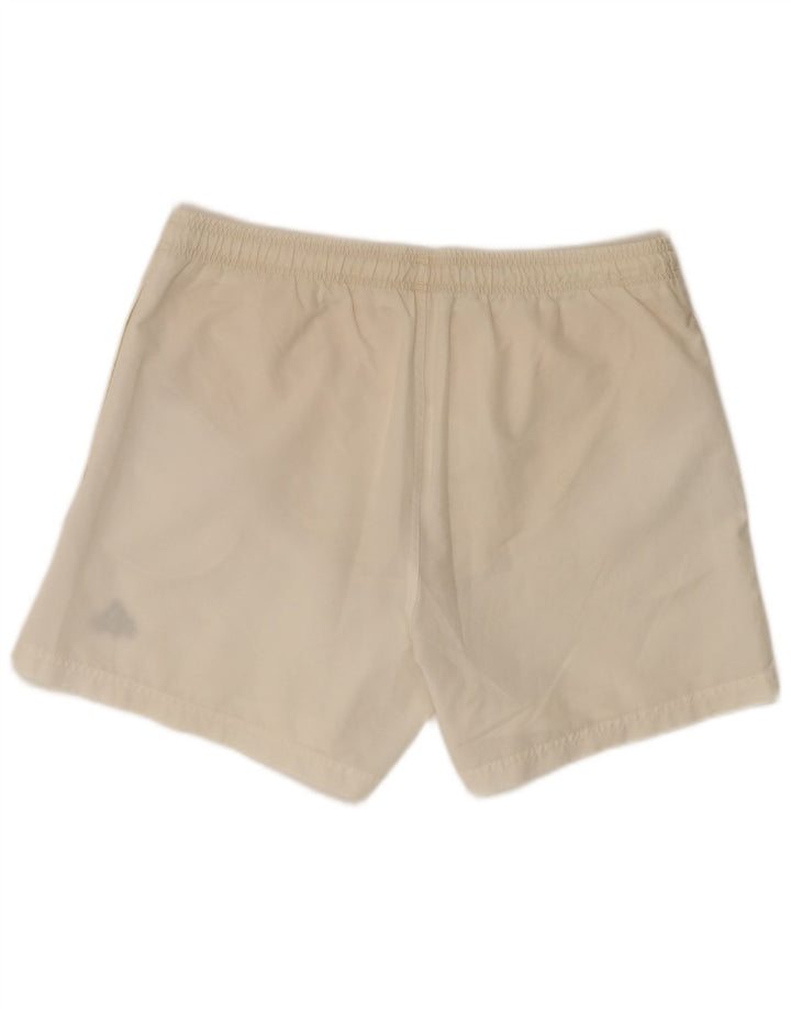 Pantaloni scurți sport pentru bărbați Adidas, bumbac alb mediu