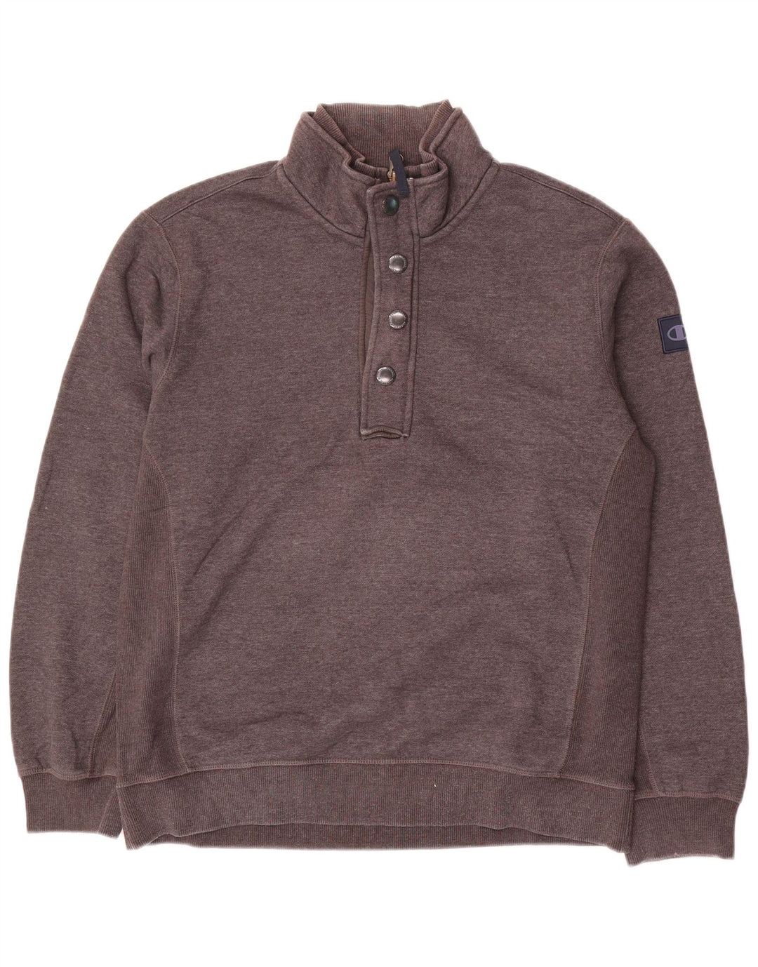 Pulover pentru bărbați Champion, cu fermoar 1/4, XL, bumbac, gri