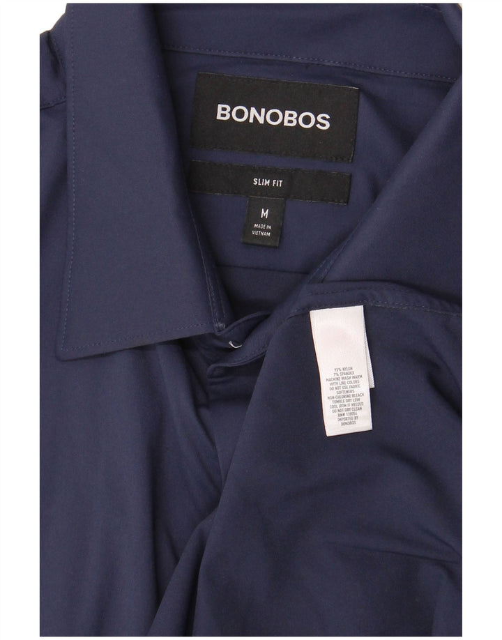 BONOBOS Cămașă Slim Fit Nailon mediu bleumarin pentru bărbați