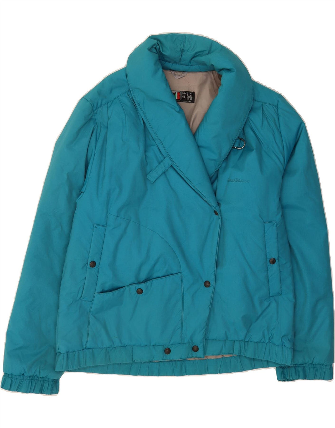 ANZI BESSON Womens Padded Jacket IT 46 Large Blue Vintage Anzi Besson and Second-Hand Anzi Besson from Messina Hembry 