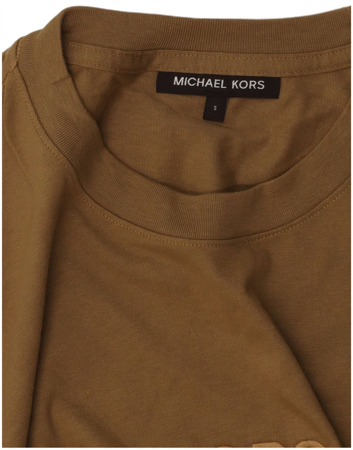 Tricou grafic pentru bărbați Michael Kors Top Mic Bej