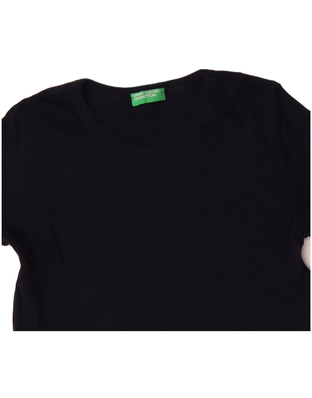BENETTON Tricou pentru femei Top UK 12 Medium Bleumarin Bumbac