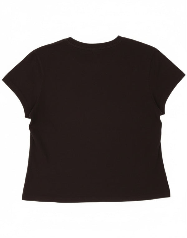Tricou grafic Tommy Hilfiger pentru femei Top UK 18 XL Bumbac negru