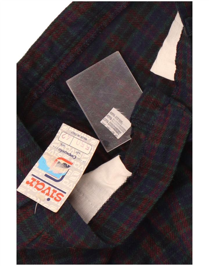 Pantaloni chino Sivar pentru femei IT 42 Medium W26 L30 Bleumarin Check