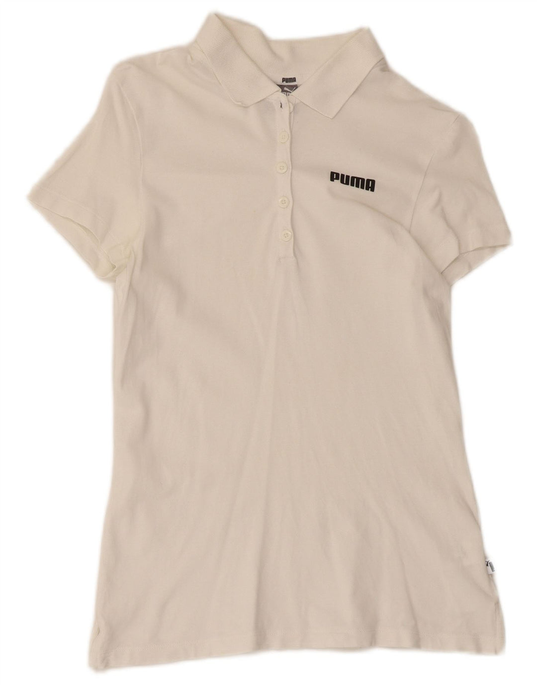 Tricou polo Puma pentru femei UK 10 Small White Bumbac