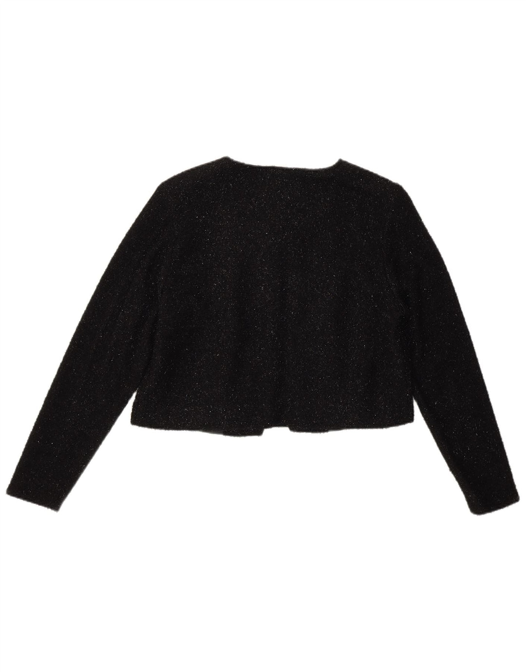 Jachetă Bolero pentru femei VINTAGE UK 12 Medium Black Flecked Nylon
