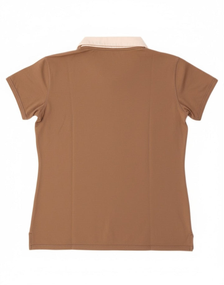 Tricou polo Nike pentru femei Marea Britanie 10/12, bumbac maro mediu