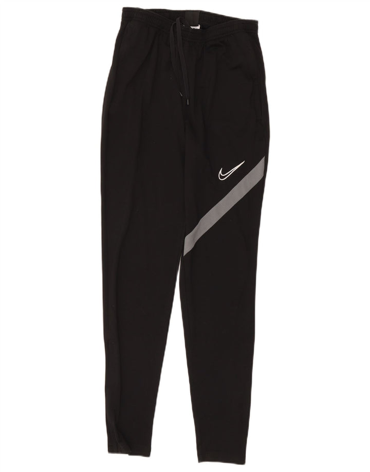 Pantaloni de trening Nike Dri Fit Graphic pentru femei UK 8 Poliester negru mic