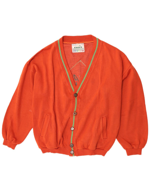 Pulover cardigan grafic pentru bărbați Diadora XL portocaliu