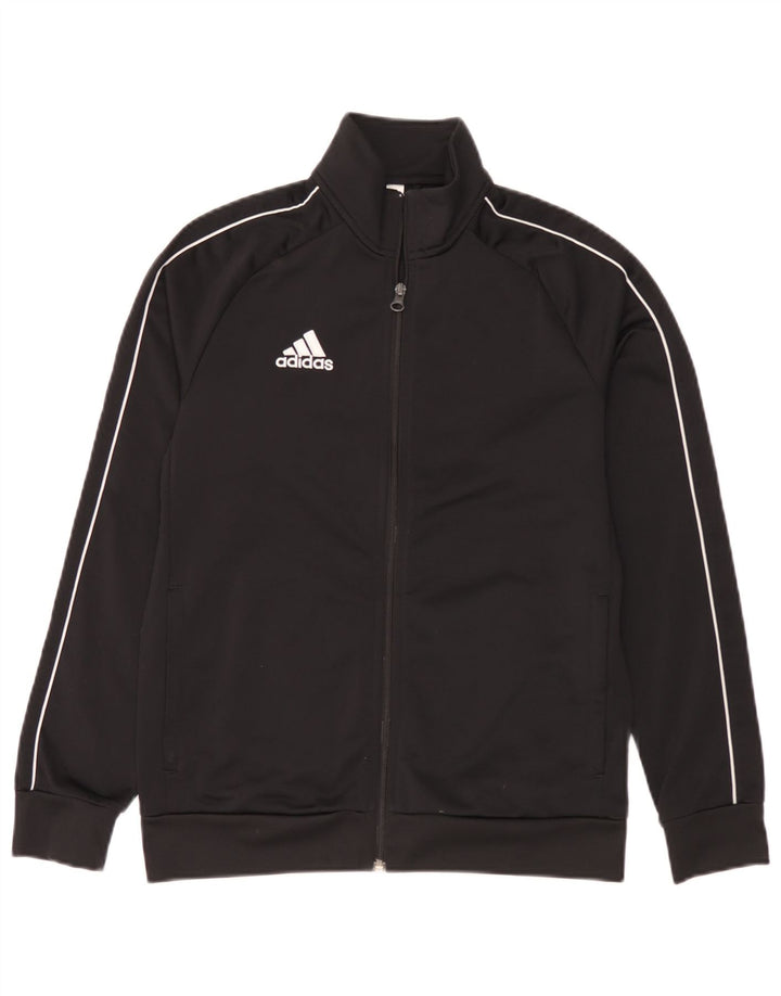 Jachetă de trening pentru băieți Adidas 13-14 ani, poliester negru