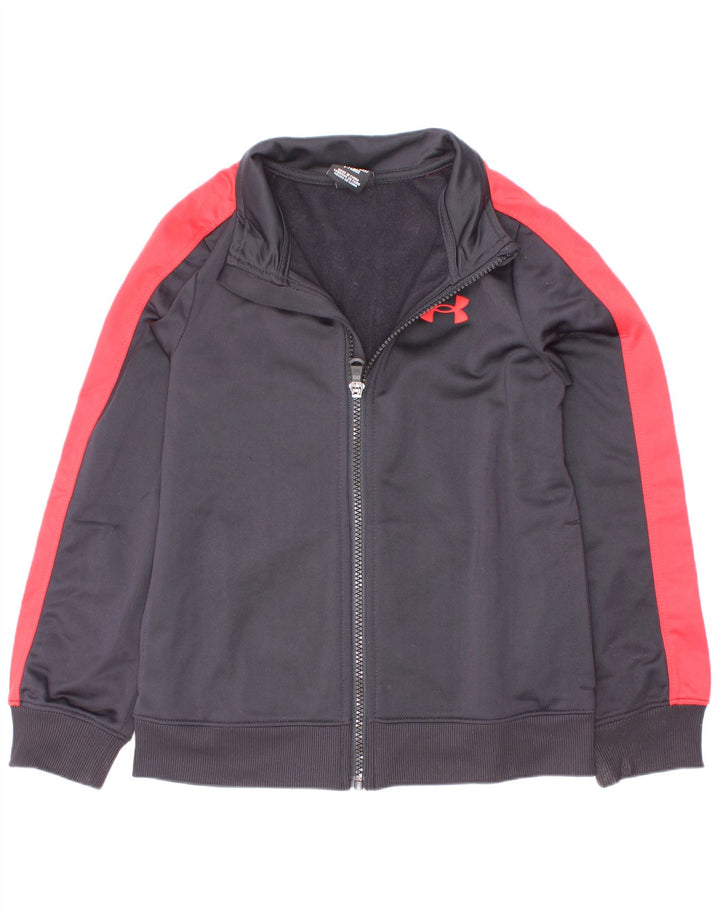 Jachetă de trening pentru băieți Under Armour 6-7 ani, negru, color block