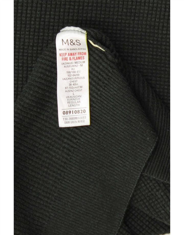 Pulover pentru femei Marks & Spencer cu decolteu triplu UK 14 verde mediu