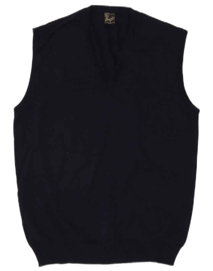 MAPIER Vest pentru bărbați Tank Top Lână Mediu Bleumarin