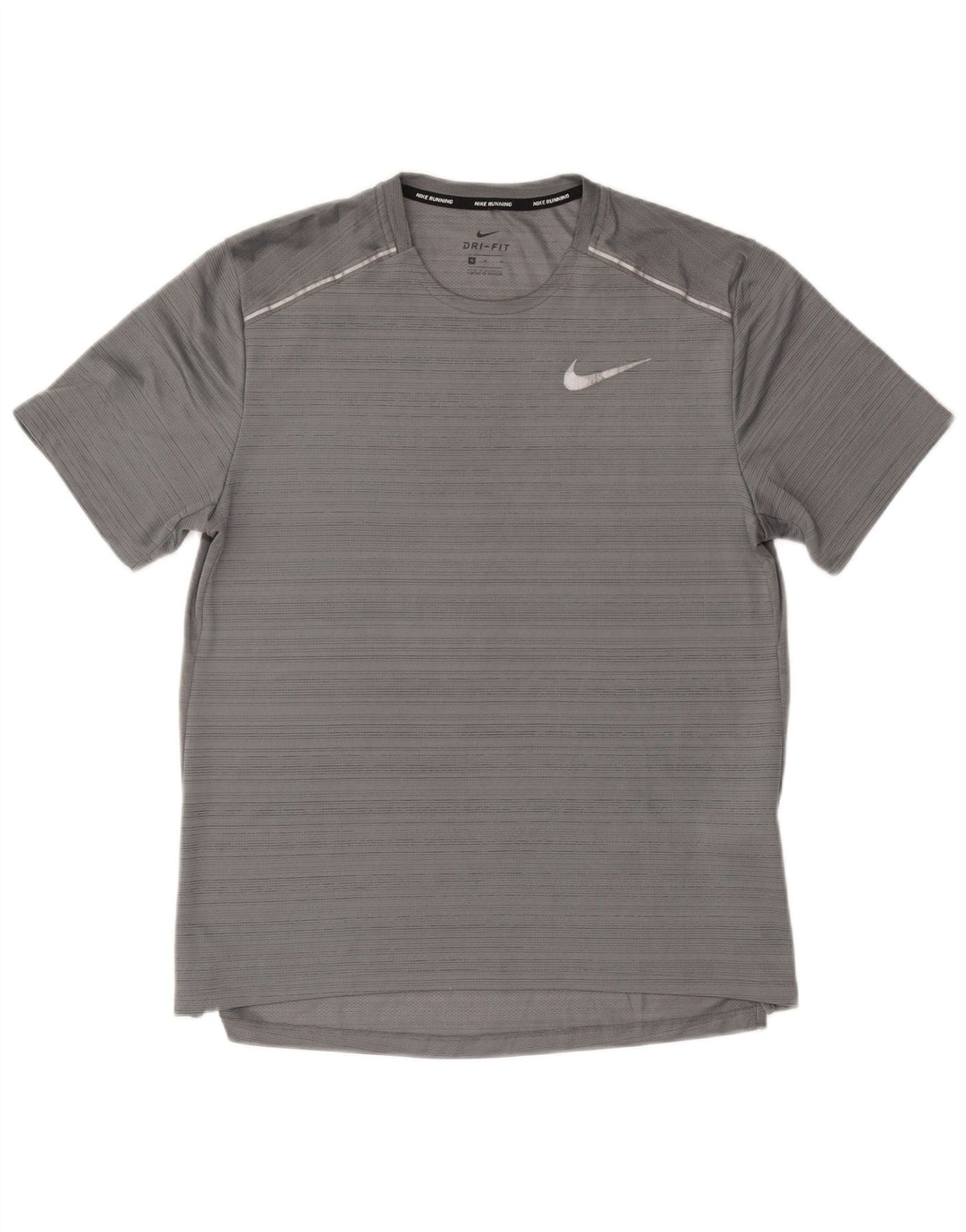 Tricou Nike Dri Fit pentru bărbați Top Mediu Gri Poliester cu dungi