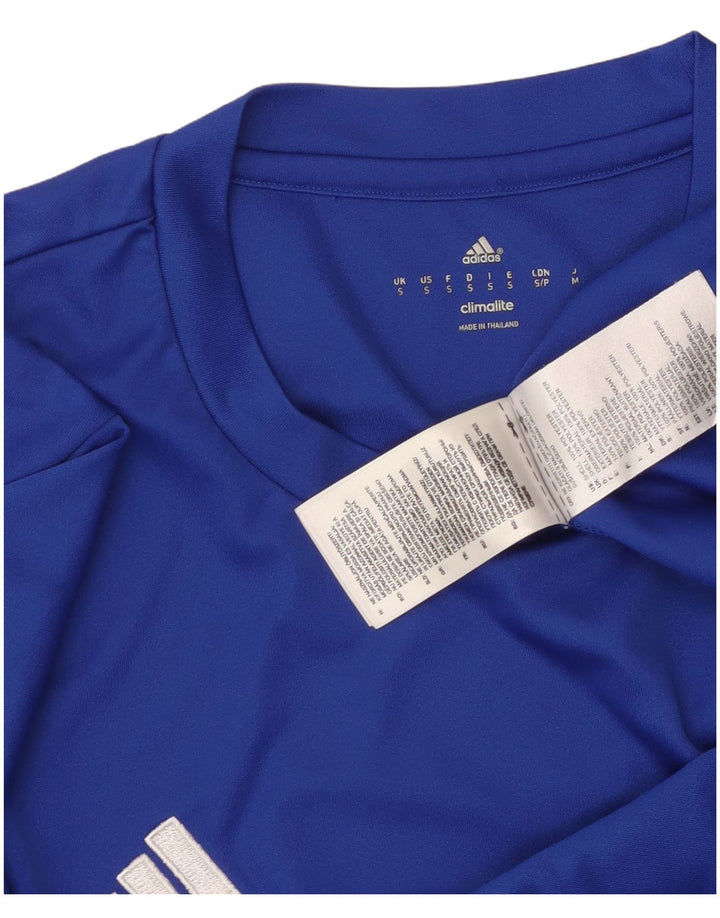 Tricou ADIDAS Climalite pentru bărbați Top mic, albastru, poliester