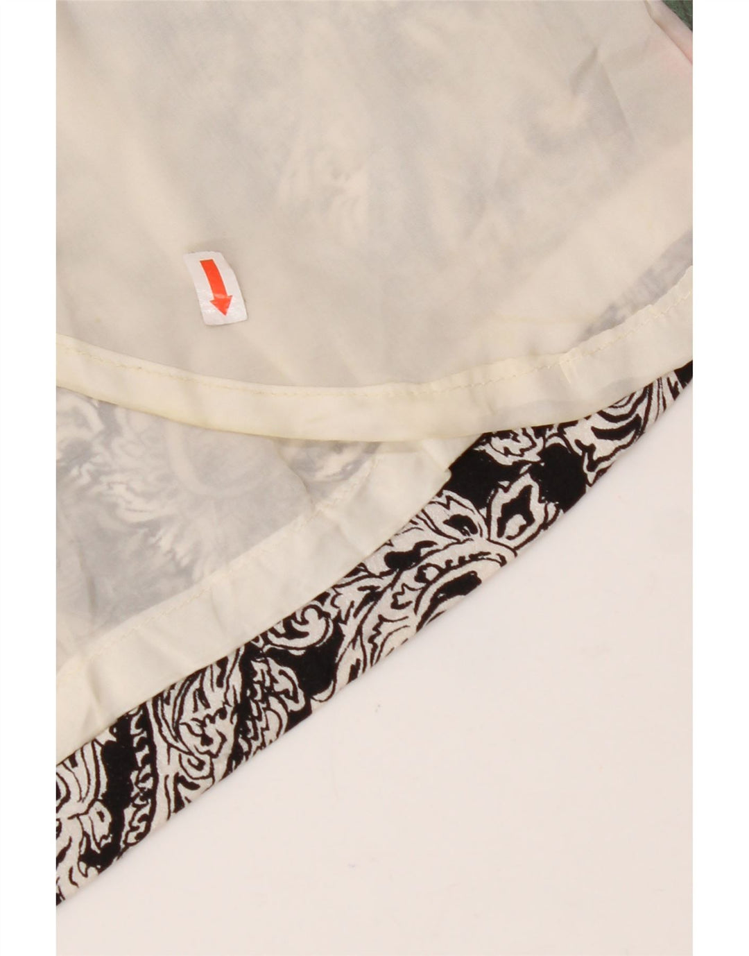 Fusta Wrap pentru femei VINTAGE W30 Medium Black Paisley
