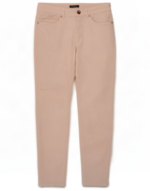 Esprit Pantaloni casual slim pentru femei UK 10 Small W27 L27 Pink Bumbac