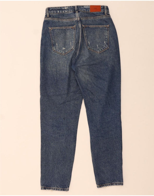 Blugi conici pentru femei ZARA EU 36 XS W26 L28 Bumbac albastru