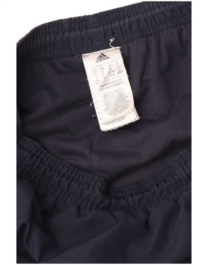 Pantaloni de trening ADIDAS pentru bărbați Pantaloni de jogging mari poliester bleumarin
