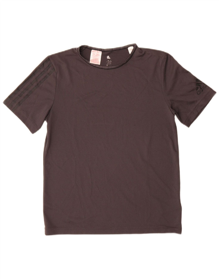 Tricou Adidas Climacool pentru femei Top UK 12 Medium Gri Poliester