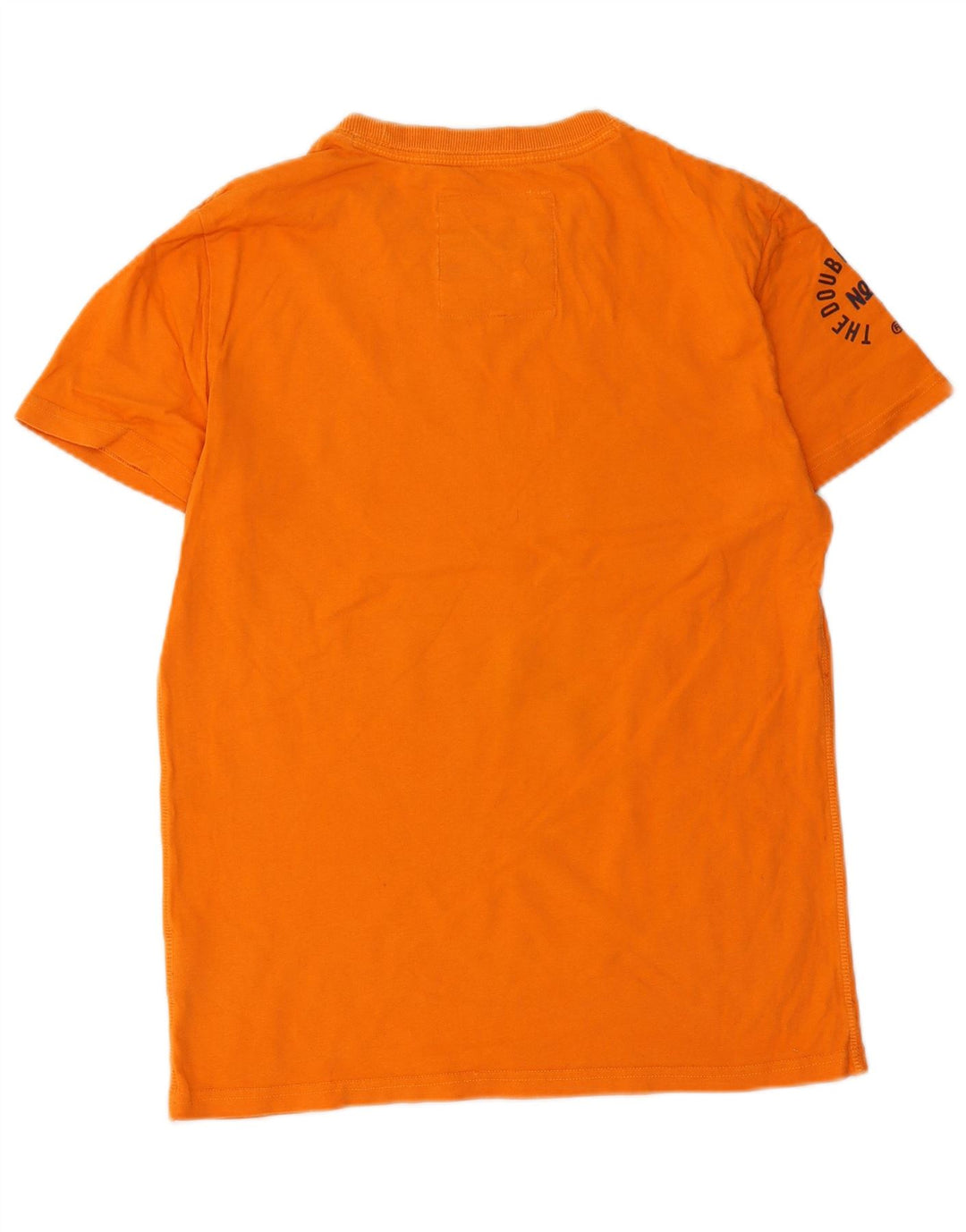 Tricou grafic pentru bărbați Superdry Top din bumbac portocaliu mediu
