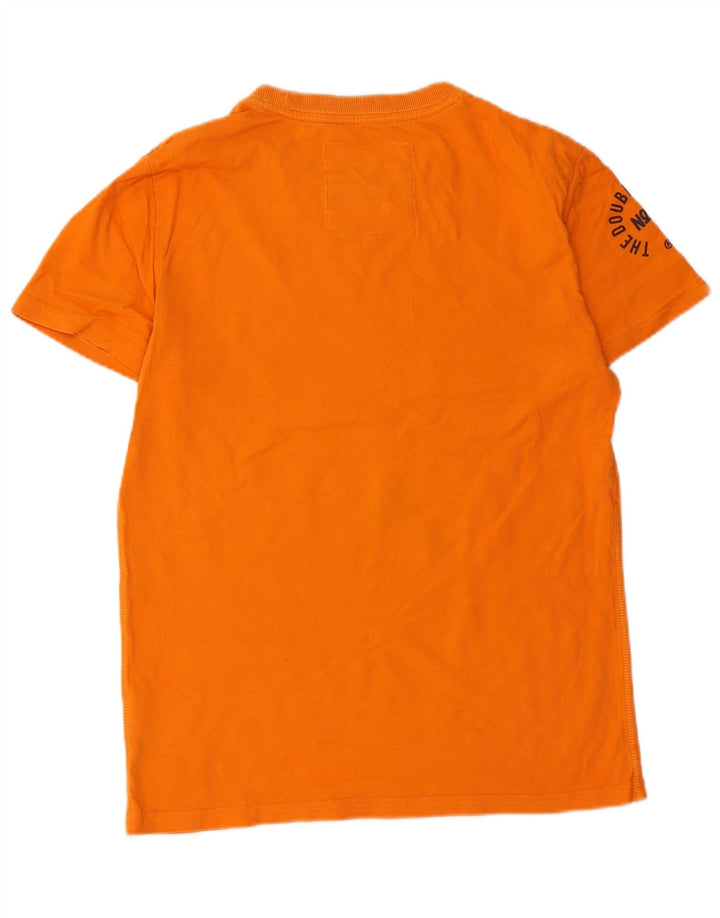 Tricou grafic pentru bărbați Superdry Top din bumbac portocaliu mediu