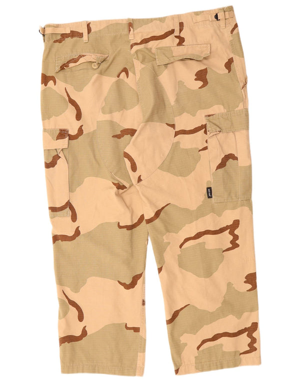 Pantaloni cargo drepți vintage pentru bărbați XL W40 L27 bumbac camuflaj kaki