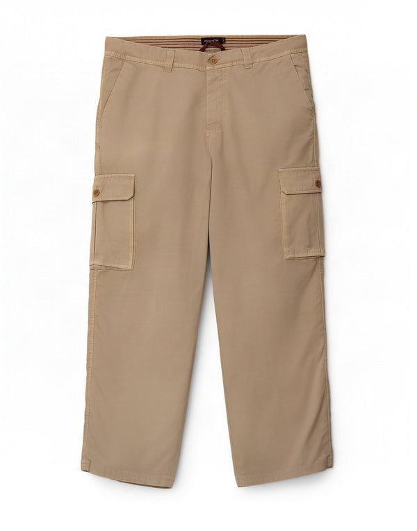 Massimo Dutti Pantaloni Cargo Drepți Bărbați EU 48 XL W38 L28 Bej Bumbac