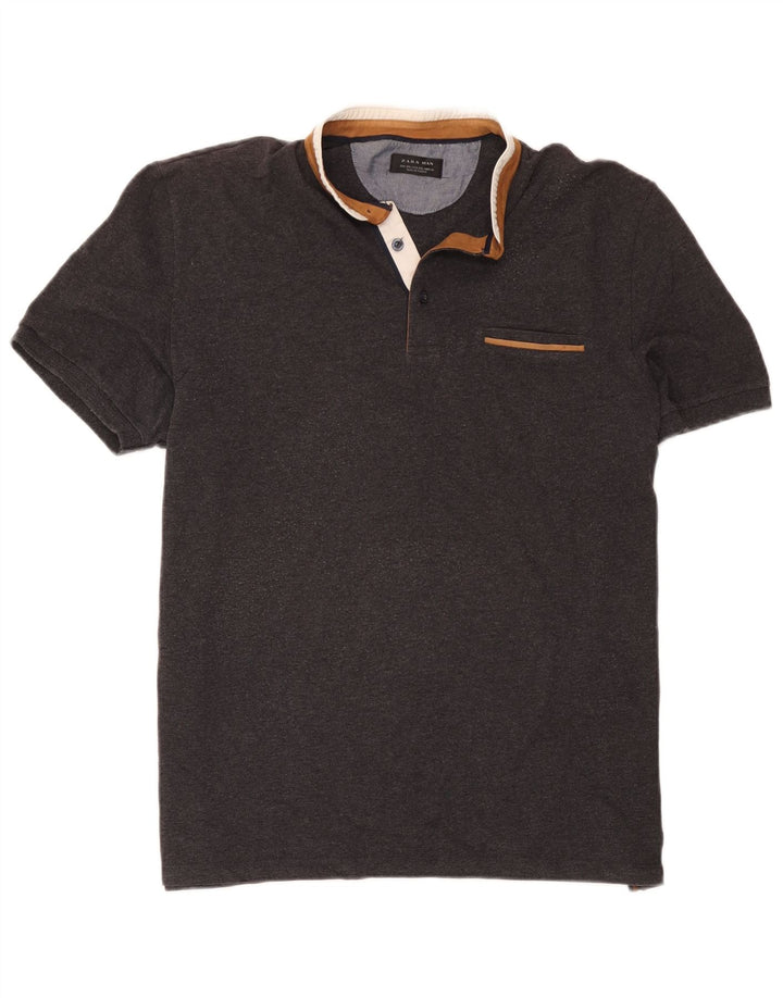 Tricou polo pentru bărbați Zara 2XL gri