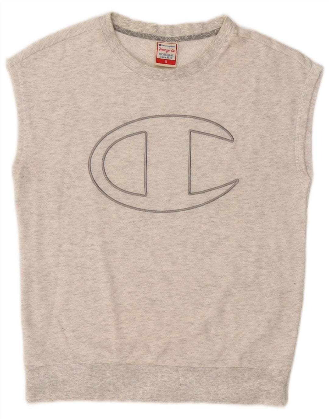 Pulover pentru femei Champion Heritage Fit Graphic Pulover UK 14 Gri mediu